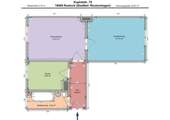 Detaillierter Grundriss der Wohnung - 