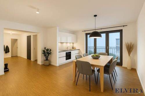 Wohn-/Essbereich - ELVIRA, Frankfurt Westend Suites - freie 2-oder 3-Zimmer-Wohnung in Toplage!