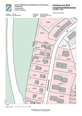 Lageplan - Grundstück in Bad Reichenhall zum Kaufen