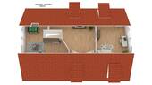 3D Grundriss DG Maisonette Whg. 3 - 
