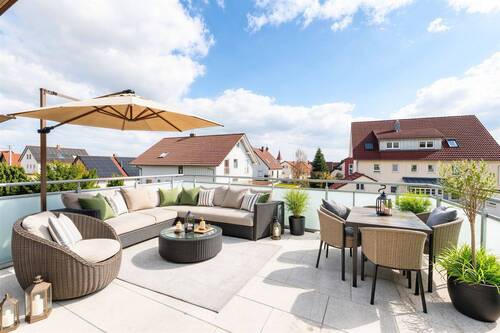 Einrichtungsbeispiel - Etagenwohnung mit 91,00 m&sup2; in Holzgerlingen zum Kaufen