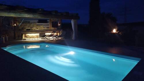 Pool-Stimmung in der Nacht - 