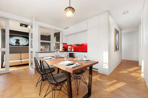 Wohnküche_Einrichtungsvorschlag - 3 Zimmer Etagenwohnung in München