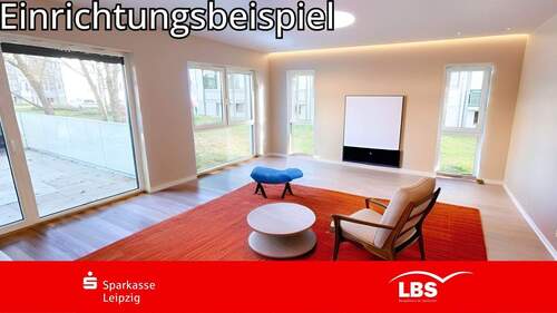 Musterwohnung Wohnzimmer - Wunderschöne Wohnung im Grünen!