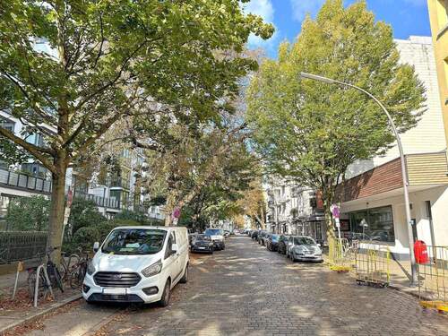 Blick in die Erikastraße - Garage, Stellplatz in Hamburg
