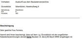 Baulastenauskunft - 