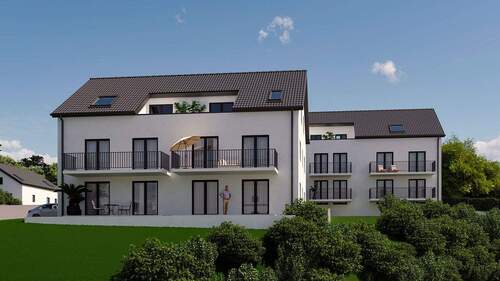 Ansicht West (2) - Etagenwohnung mit 40,50 m² in Pentling zum Kaufen