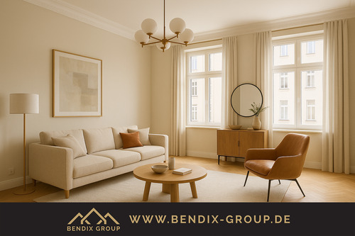 Wohnbeispiel - Stilvoll wohnen im sanierten Gründerzeitdenkmal I 3Zi I Balkon I Moderne Ausstattung I Top Lage!