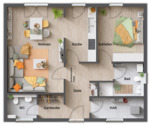 Grundriss-Bungalow-78-Erdgeschoss-mit-Gaeste-WC - 
