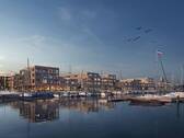 Visualisierung Wasserperspektive in Dämmerung - Gewerbeobjekt (Büro, Produktion, Verkauf) in Lübeck / Travemünde zum Kaufen