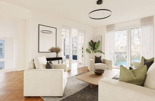 Zimmer I 2.OG - Visualisierung - Mehrfamilienhaus, Wohnhaus mit 371,00 m² in Frankfurt am Main zum Kaufen