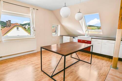 Küche- und Essbereich - 3 Zimmer Etagenwohnung in Bielefeld