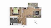 2D-Grundriss Haus 2 Whg 17 - 2 Zimmer Etagenwohnung zum Kaufen in Burglengenfeld