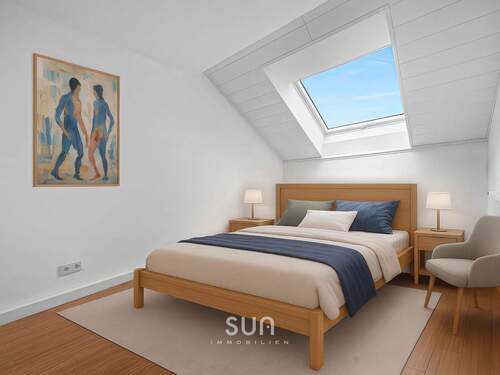 Helles Schlafzimmer (visualisiert) - 