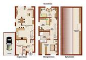 Grundriss 116 m² Objekte - 