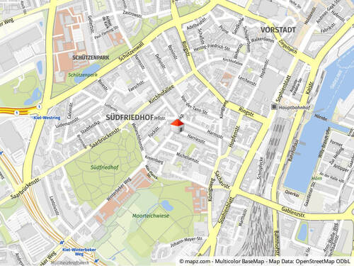 Objektlage - 2 Zimmer Etagenwohnung zur Miete in Kiel