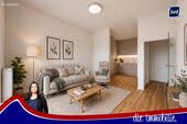 Titel mit KI möbliert_neu - *** Barrierefreie 2-Zimmer-Wohnung mit Aufzug und Terrasse in Kannenstieg ***