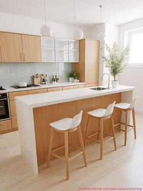 Wohnbeispiel Küche KI generiert - 