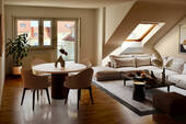Wohnzimmer (virtuell eingerichtet) - 4 Zimmer Etagenwohnung zum Kaufen in Heppenheim (Bergstraße)