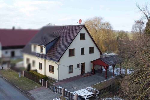 Ansicht Giebel (Ost) - 5 Zimmer Doppelhaushälfte in Angermünde