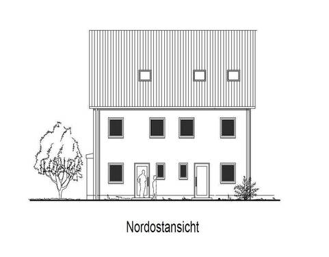 Ansicht Nord.JPG - Doppelhaushälfte, Neubau in verkehrsgünstiger Lage Brunnthal- Haus 3
