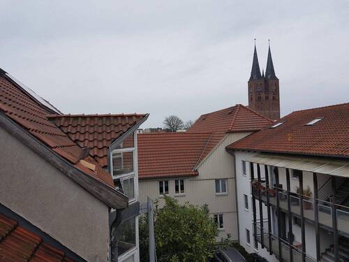 Aussicht vom Balkon v. DG - Etagenwohnung mit 57,00 m&sup2; in Stendal zur Miete