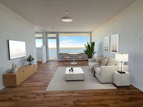 Wohn- und Schlafraum - Einrichtungsbeispiel - 1 Zimmer Etagenwohnung zum Kaufen in München / Solln