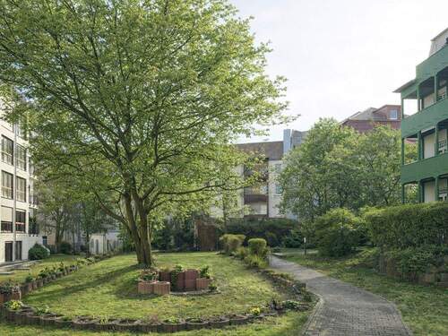 begrünter Innenhof - 2 Zimmer Einfamilienhaus in Leipzig