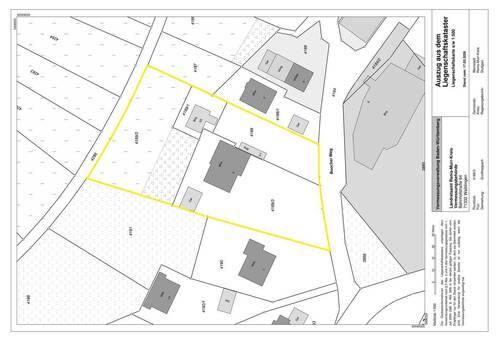 Amtlicher Lageplan - 