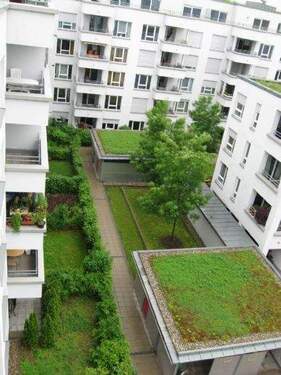 Blick in den Innenhof der Wohnanlage - 