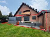 Ansicht Terrasse.jpg - Große Wohnung mit Garten und Garage in Gamsen, zurzeit vermietet