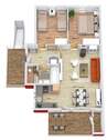 Wohnungsgrundriss - 