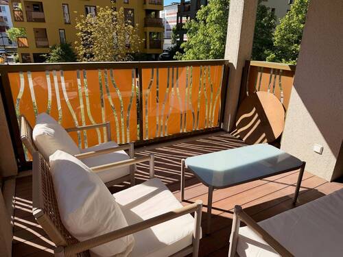 Balkon Blick nach vorne - Etagenwohnung mit 71,00 m&sup2; in Landshut zum Kaufen