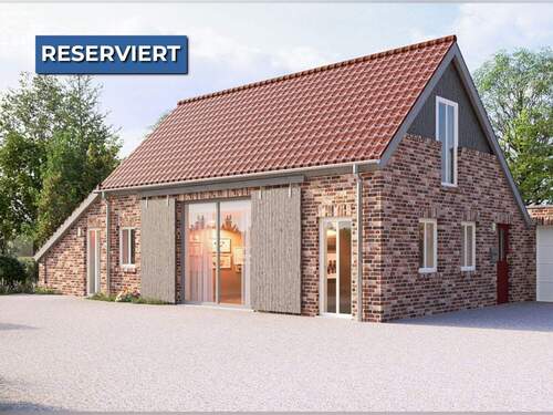 Außenansicht - Garage - Klimafreundlicher Neubau im Landhausstil in schöner Randlage von Hamminkeln-Dingden