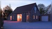 Außenansicht Abendstimmung - 4 Zimmer Einfamilienhaus in Hamminkeln