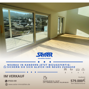 FB Kandern Wo 2.png - Ihr neues Zuhause wartet auf Sie: Schicke 4,5-Zimmer-Neubauwohnung in Kandern