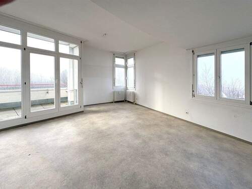 Wohnzimmer - 3 Zimmer Etagenwohnung zum Kaufen in Neckarsulm