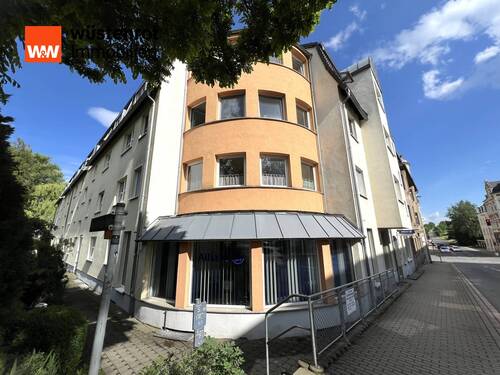 Ansicht Haus mit Ladengeschäft im EG - 