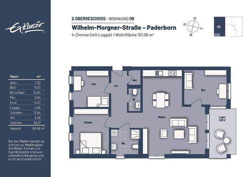 WE_09 - Etagenwohnung mit 101,10 m&sup2; in Paderborn zum Kaufen