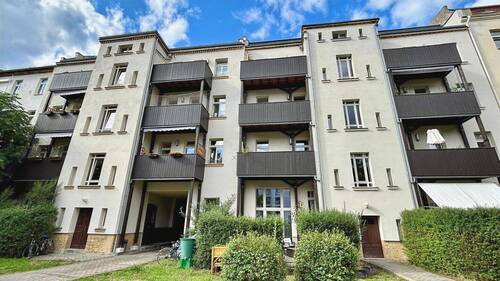 Hinteransicht - 2 Zimmer Etagenwohnung in Leipzig