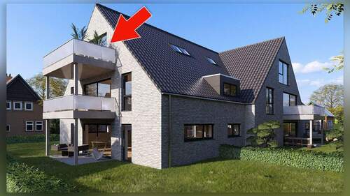 Balkon - Etagenwohnung mit 94,40 m&sup2; in Borken zum Kaufen