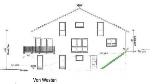 EG unten m. Terrasse; EG oben m. Balkon u.Terrasse - 