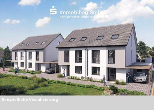 Fronansicht - 5 Zimmer Doppelhaushälfte zum Kaufen in Beckum