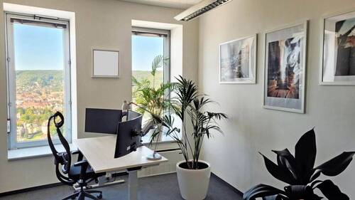 Einzelbüro 24. Etage - Attraktives Einzelbüro im JenTower - All-in-Miete (möbliert oder unmöbliert) - All-in-Miete