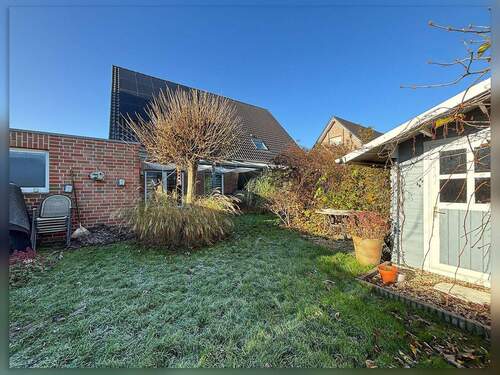 Rückansicht - Garten - Doppelhaushälfte mit 125,50 m&sup2; in Borken / Marbeck zum Kaufen