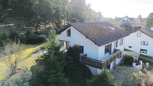 Vogelperspektive - 4 Zimmer Einfamilienhaus zum Kaufen in Breitenbrunn