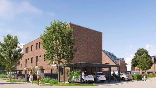 Frontansicht - Schönes Reihenmittelhaus (Neubau) in attraktiver Wohnlage in Leverkusen-Steinbüchel