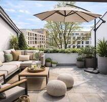 Exklusive 5 Zimmer Dachterrassen-Wohnung in attraktiver Lage in Bogenhausen mit Ost- und West- Terrasse - München