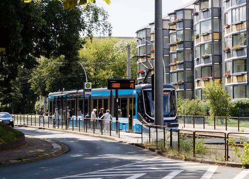 City schnell mit Tram zu erreichen - 