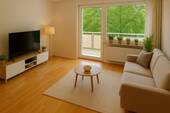 Wohnzimmer-Einrichtungsbeispiel-Visualisierung - Etagenwohnung mit 58,60 m² in Chemnitz zur Miete